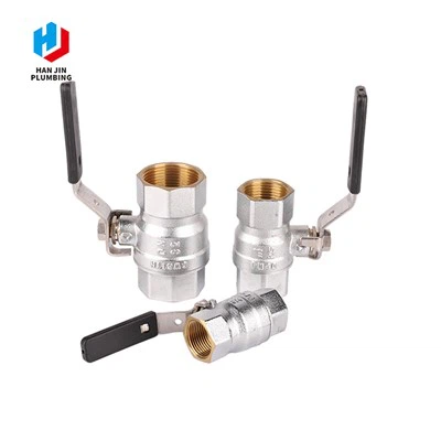 Robinet à tournant sphérique en laiton avec nickelé