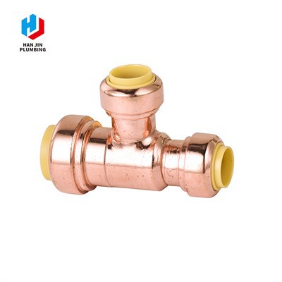 Té en cuivre à emboîtement